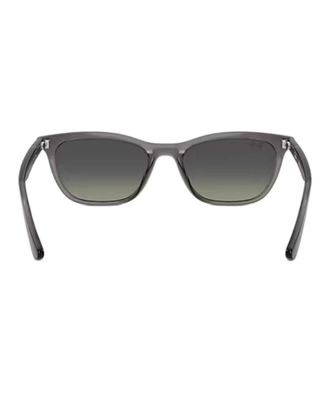 RAY BAN Серые пластиковые солнцезащитные очки, фото 4