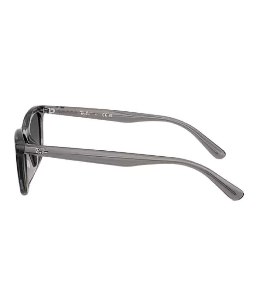 RAY BAN Серые пластиковые солнцезащитные очки, фото 3