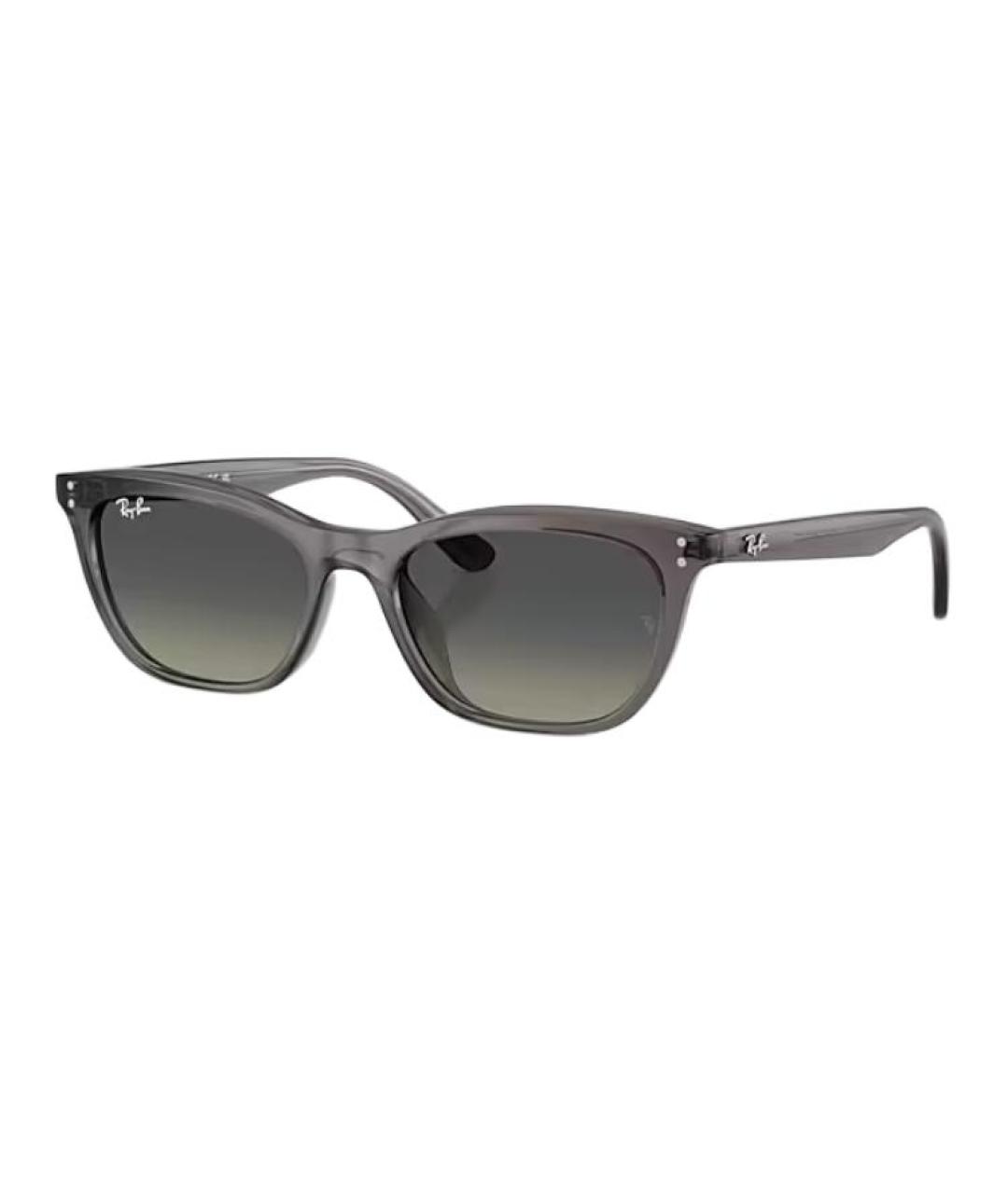RAY BAN Серые пластиковые солнцезащитные очки, фото 1
