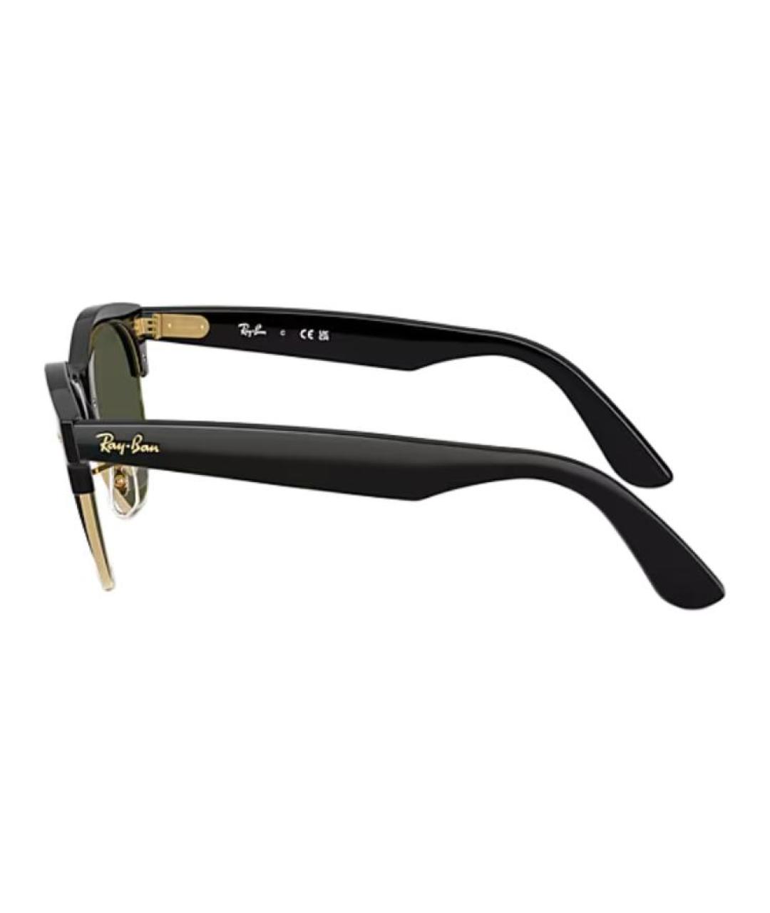 RAY BAN Черные пластиковые солнцезащитные очки, фото 5