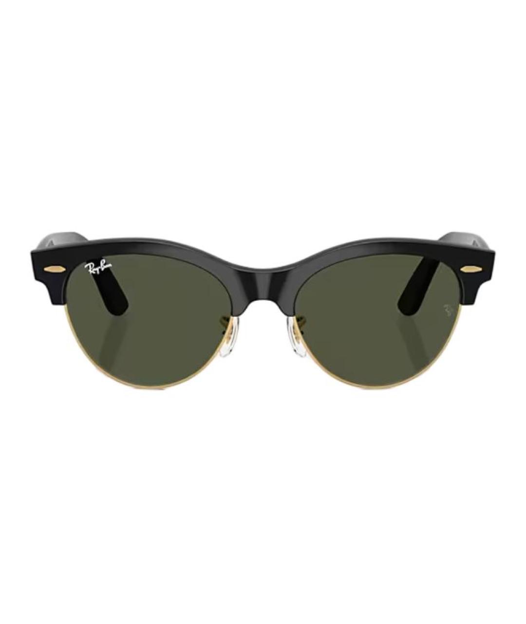 RAY BAN Черные пластиковые солнцезащитные очки, фото 2
