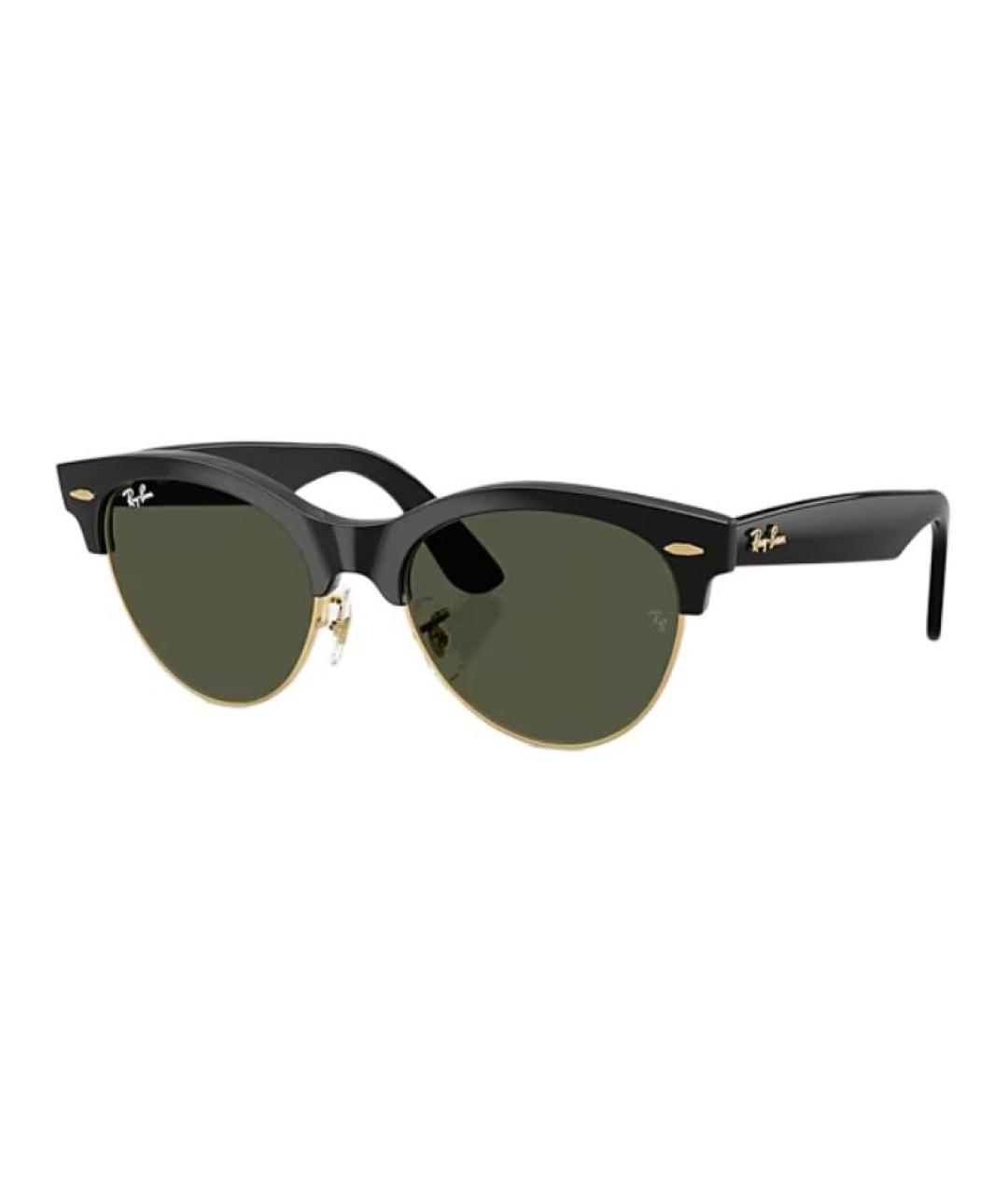 RAY BAN Черные пластиковые солнцезащитные очки, фото 1