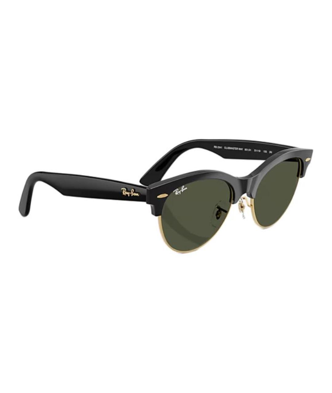 RAY BAN Черные пластиковые солнцезащитные очки, фото 4