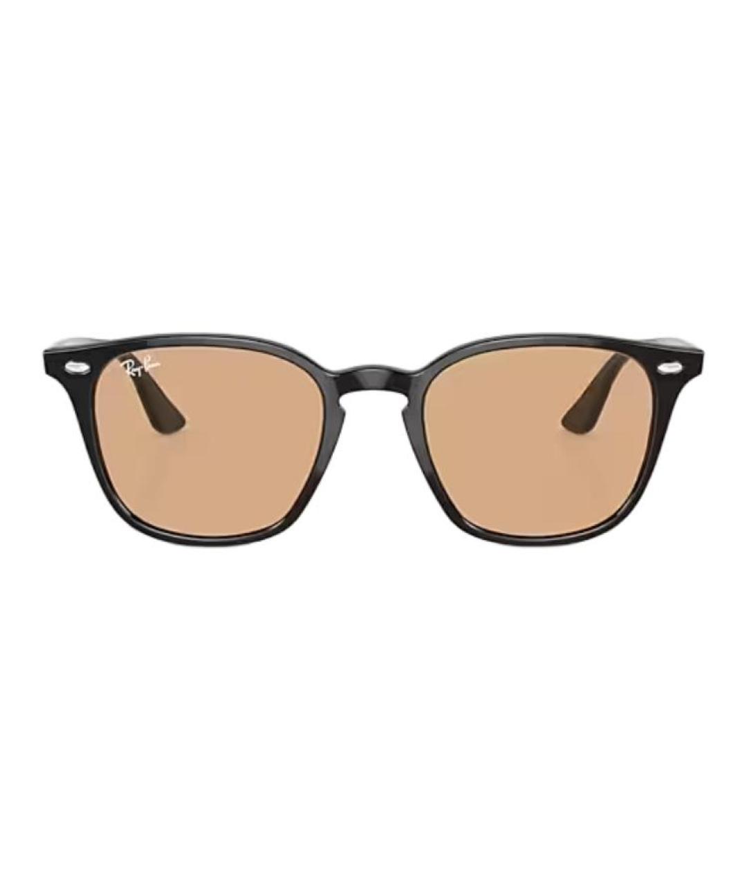 RAY BAN Черные пластиковые солнцезащитные очки, фото 2
