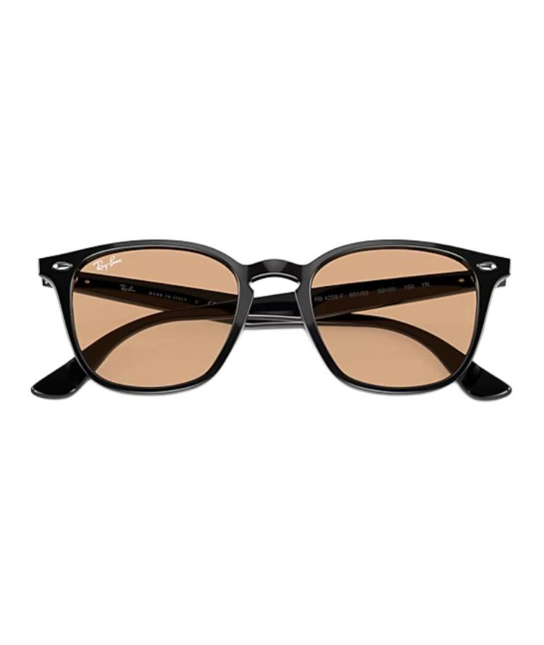 RAY BAN Черные пластиковые солнцезащитные очки, фото 3