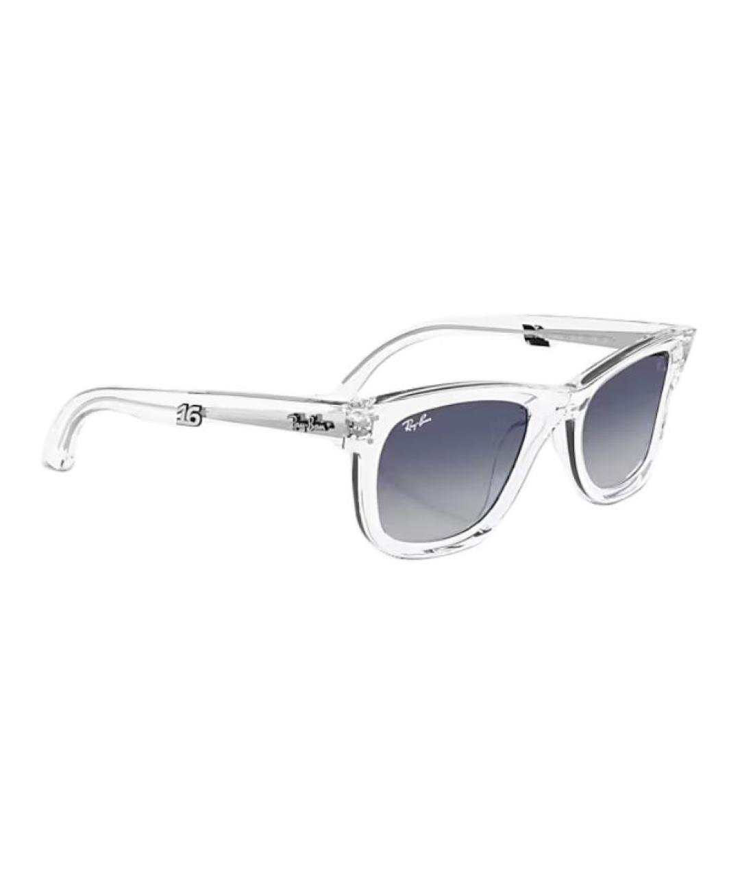RAY BAN Прозрачные пластиковые солнцезащитные очки, фото 5