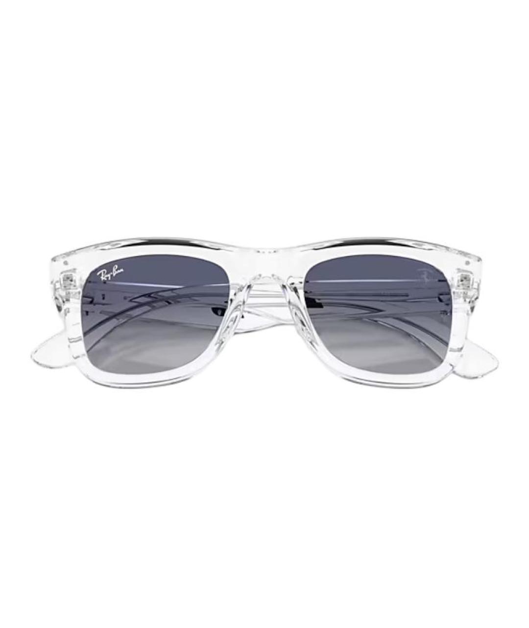 RAY BAN Прозрачные пластиковые солнцезащитные очки, фото 3