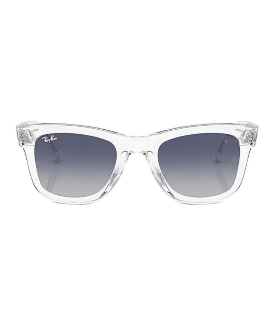 RAY BAN Прозрачные пластиковые солнцезащитные очки, фото 2