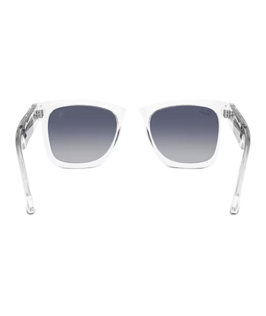 RAY BAN Прозрачные пластиковые солнцезащитные очки, фото 4