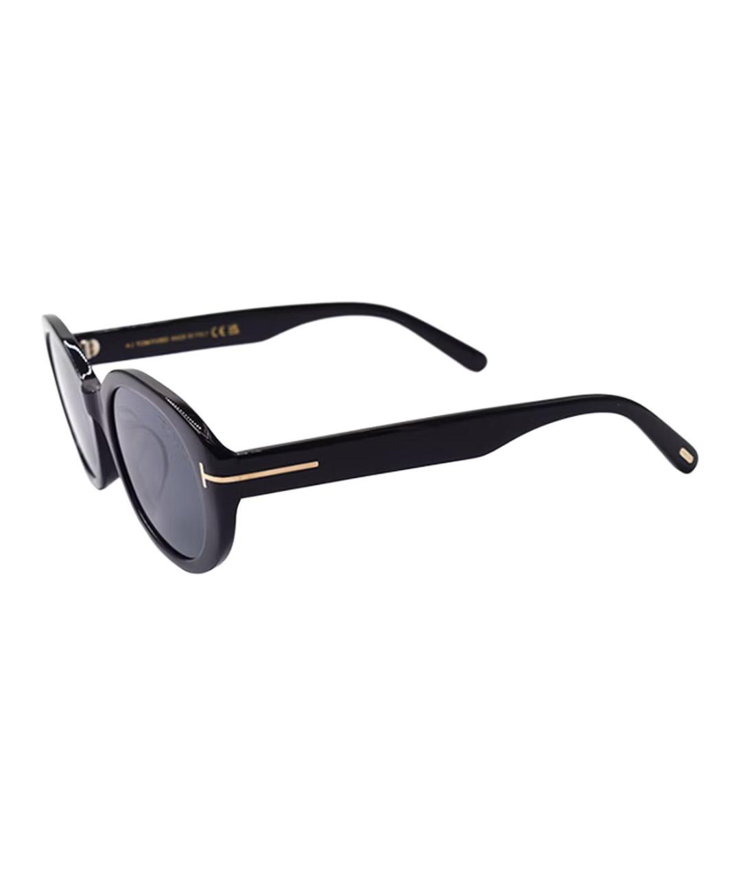 TOM FORD Черные пластиковые солнцезащитные очки, фото 4