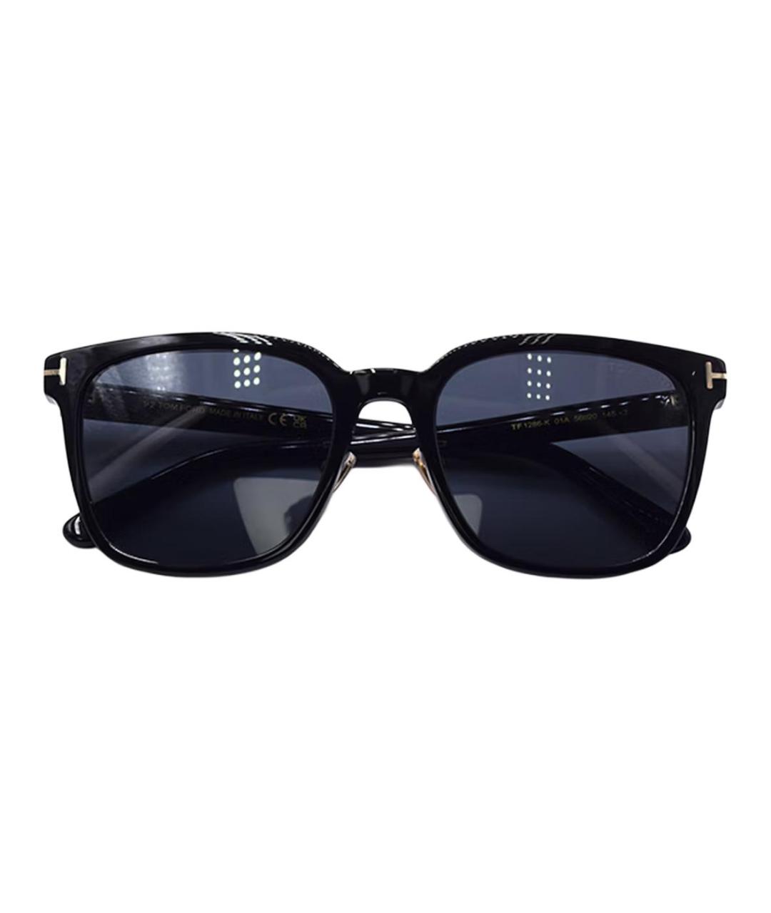 TOM FORD Черные пластиковые солнцезащитные очки, фото 3