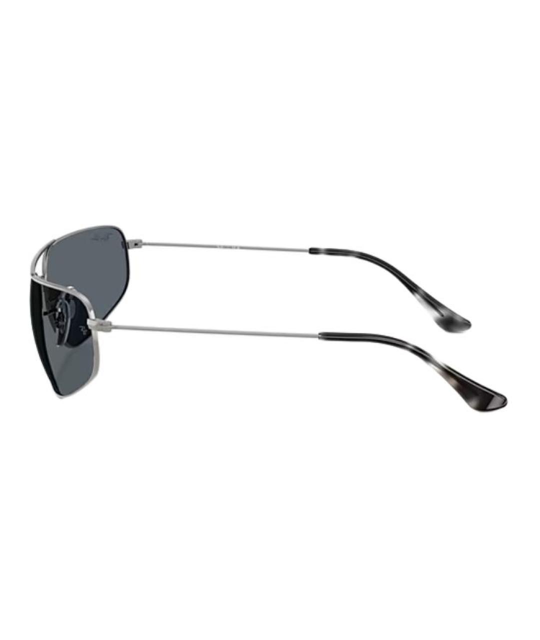 RAY BAN Серые металлические солнцезащитные очки, фото 4