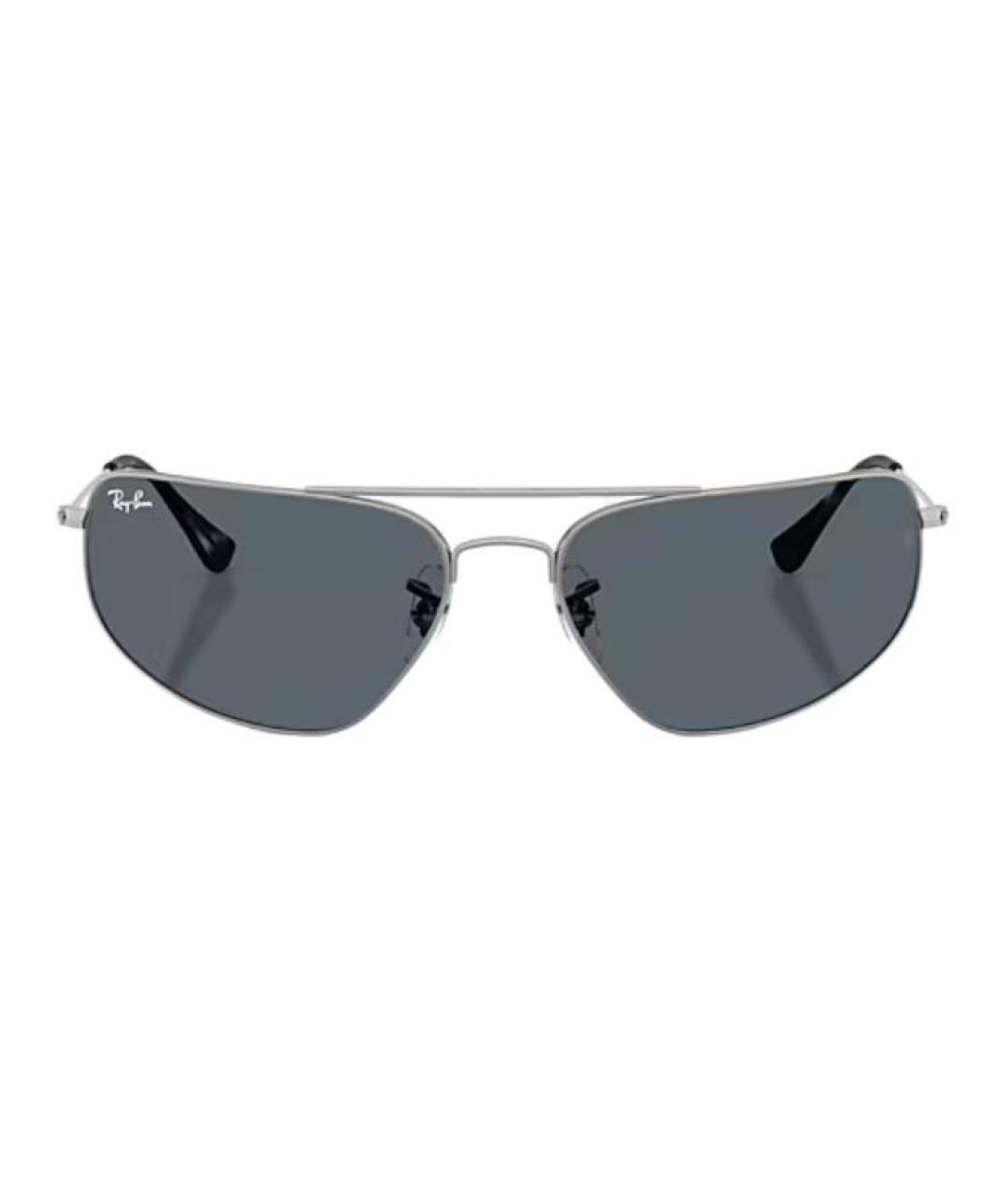 RAY BAN Серые металлические солнцезащитные очки, фото 3