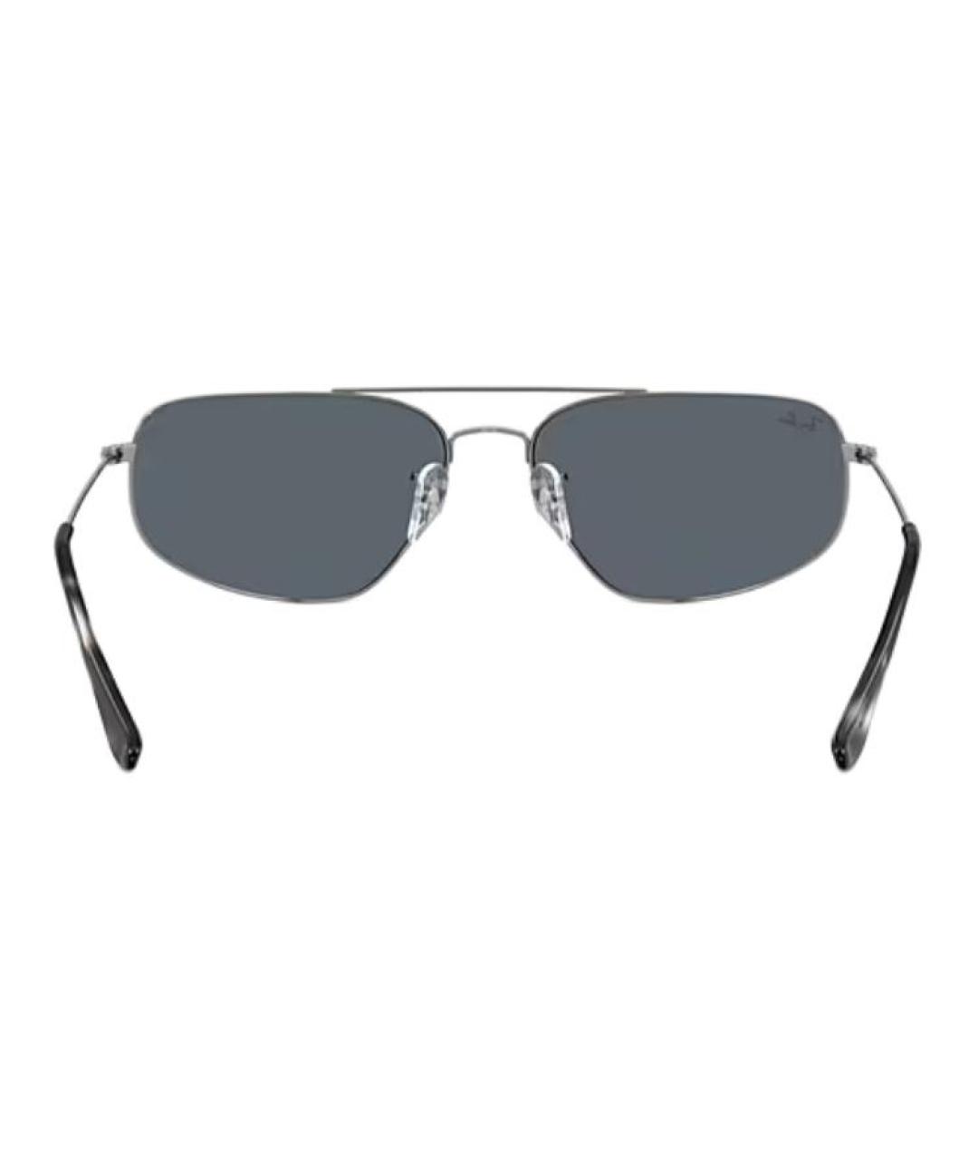 RAY BAN Серые металлические солнцезащитные очки, фото 2