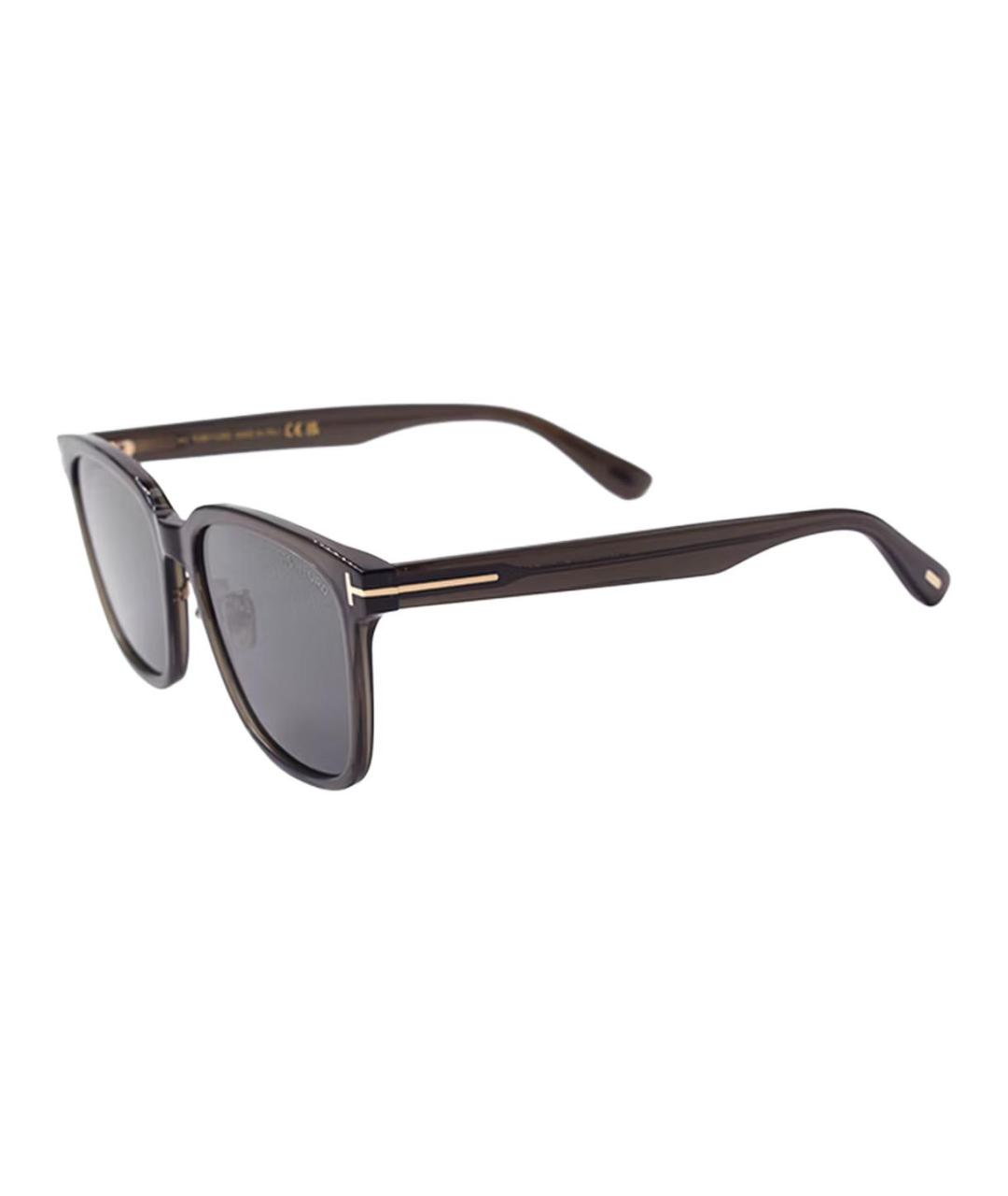 TOM FORD Черные пластиковые солнцезащитные очки, фото 4