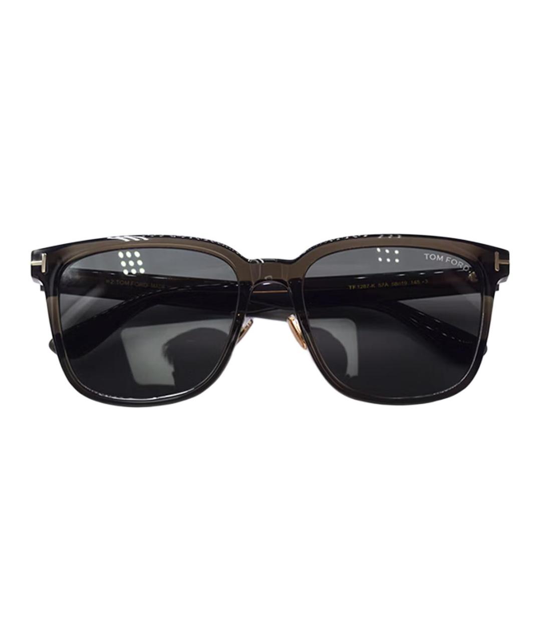 TOM FORD Черные пластиковые солнцезащитные очки, фото 3