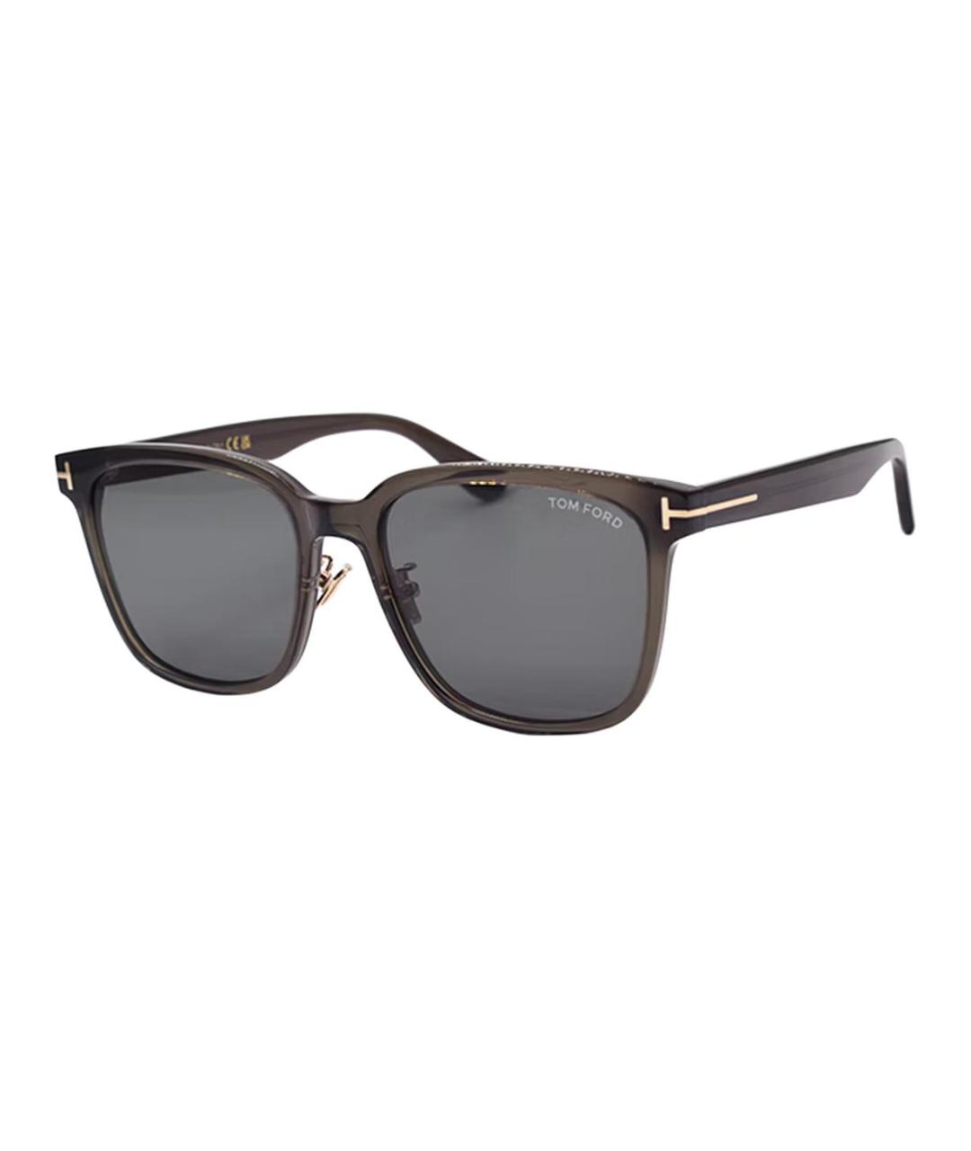 TOM FORD Черные пластиковые солнцезащитные очки, фото 1