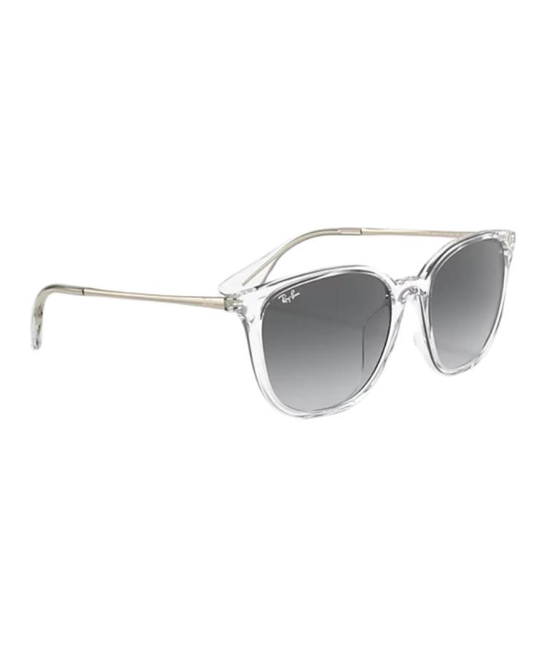 RAY BAN Прозрачные пластиковые солнцезащитные очки, фото 4