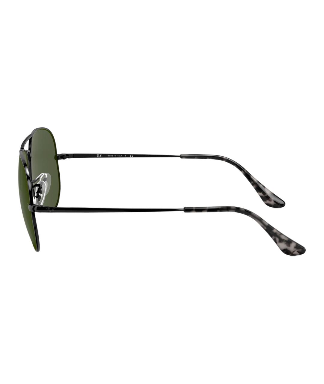 RAY BAN Черные металлические солнцезащитные очки, фото 3