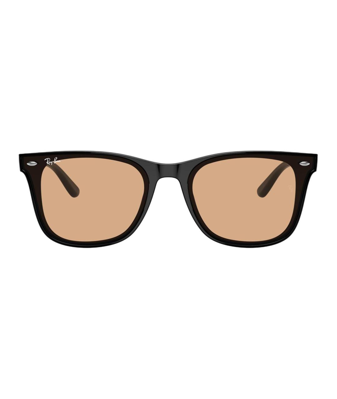 RAY BAN Черные пластиковые солнцезащитные очки, фото 2