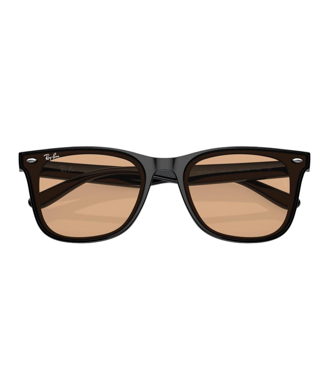 RAY BAN Черные пластиковые солнцезащитные очки, фото 5