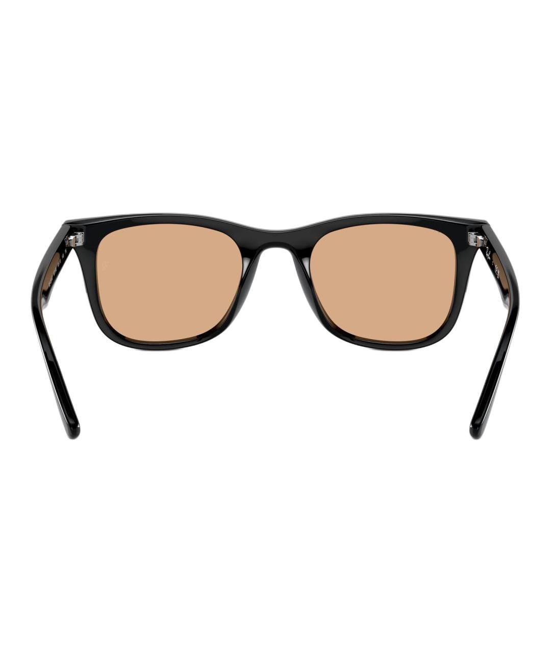 RAY BAN Черные пластиковые солнцезащитные очки, фото 4