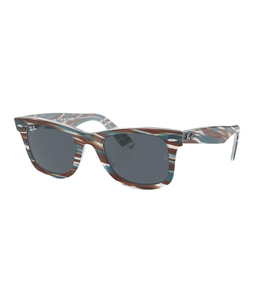 RAY BAN Голубые пластиковые солнцезащитные очки, фото 2