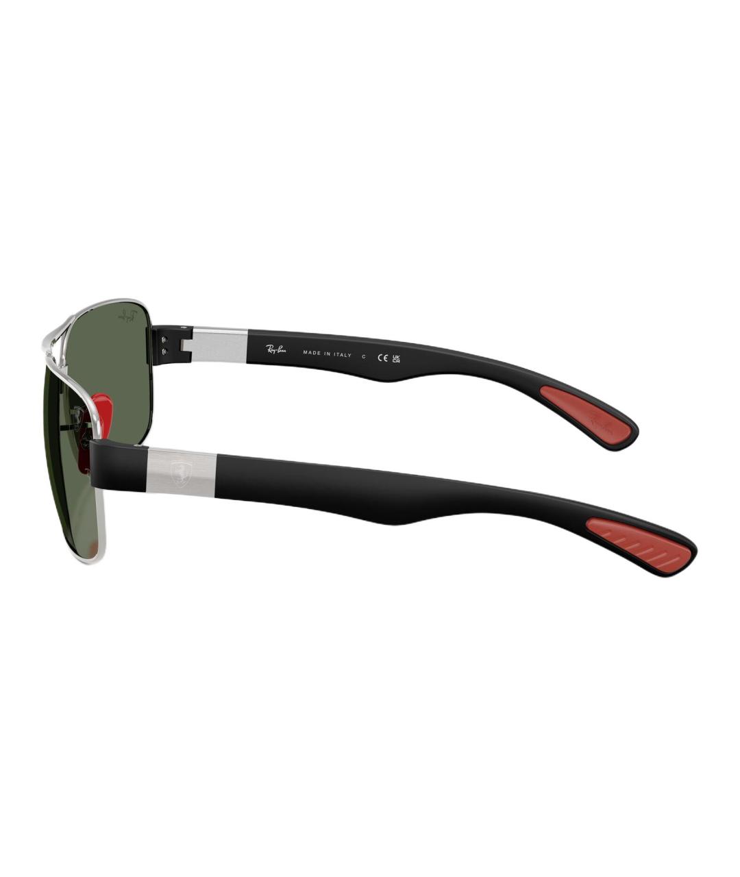 RAY BAN Черные металлические солнцезащитные очки, фото 5