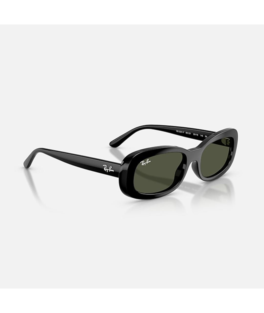 RAY BAN Черные пластиковые солнцезащитные очки, фото 2