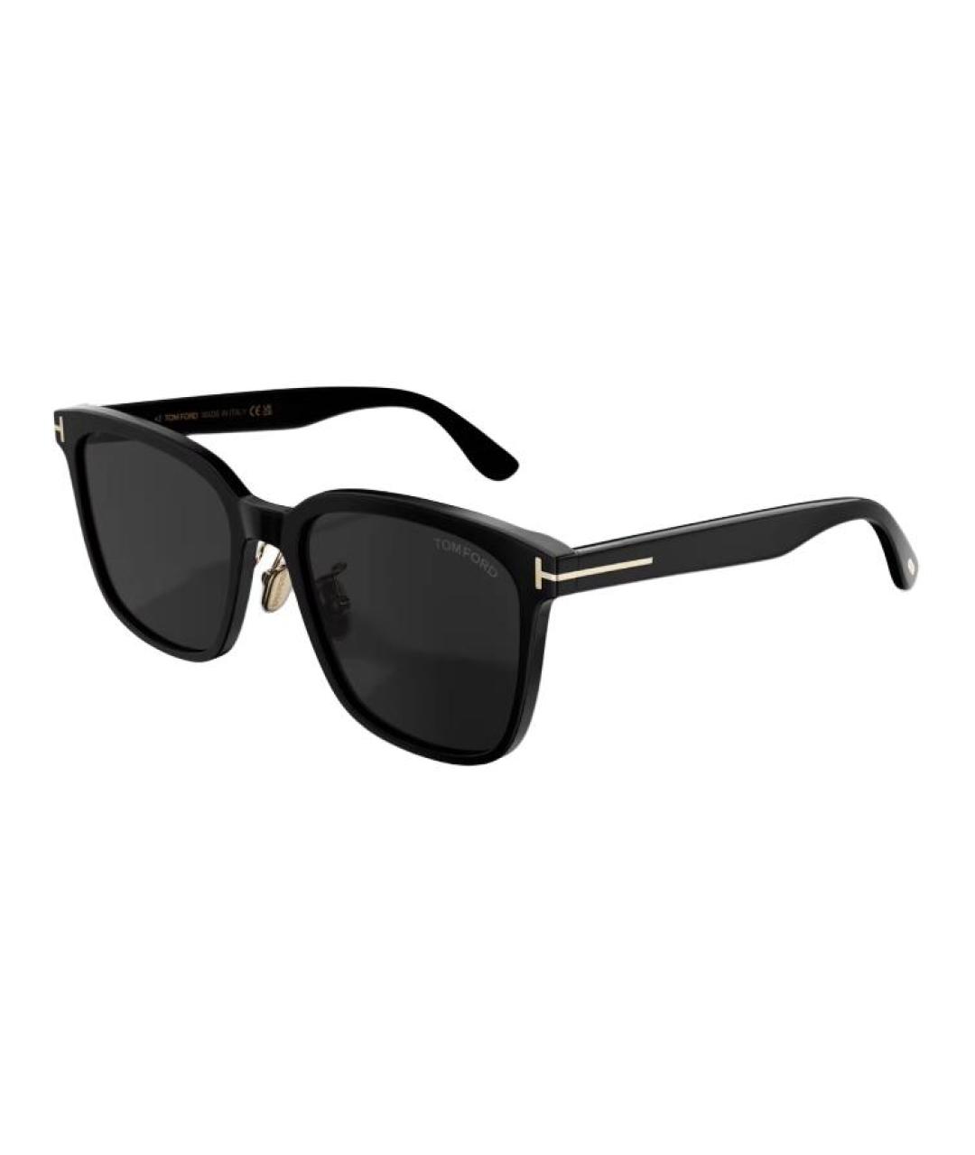 TOM FORD Черные пластиковые солнцезащитные очки, фото 1