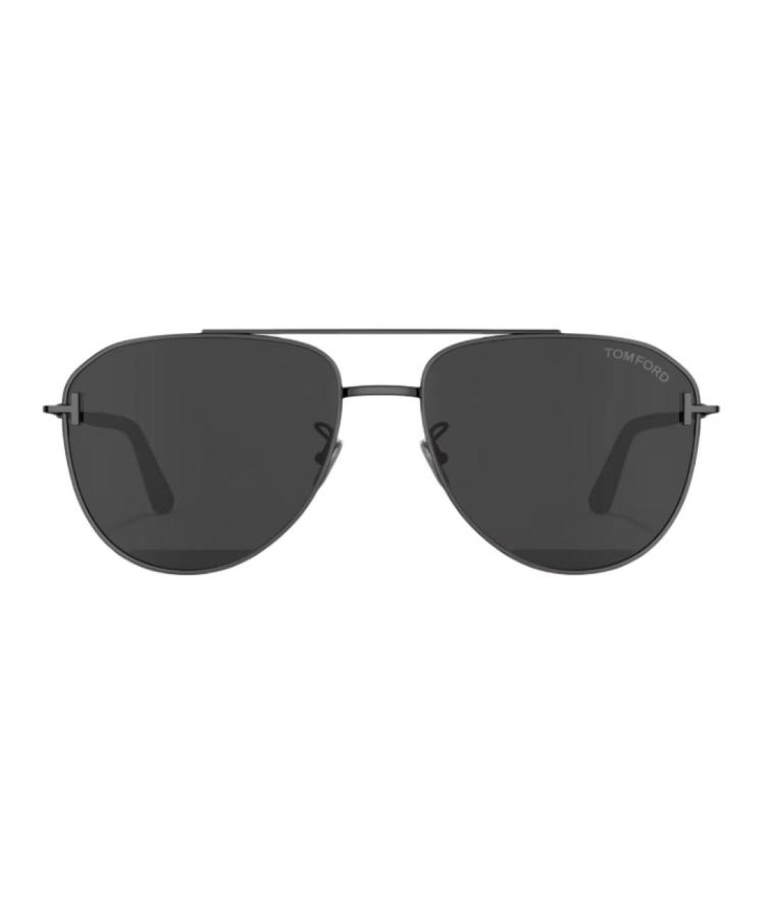TOM FORD Черные металлические солнцезащитные очки, фото 2