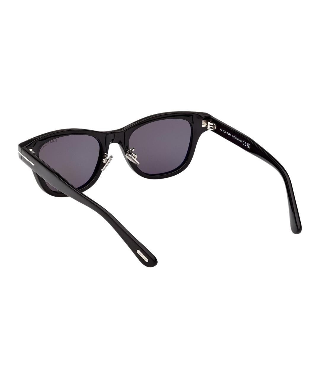 TOM FORD Черные пластиковые солнцезащитные очки, фото 4