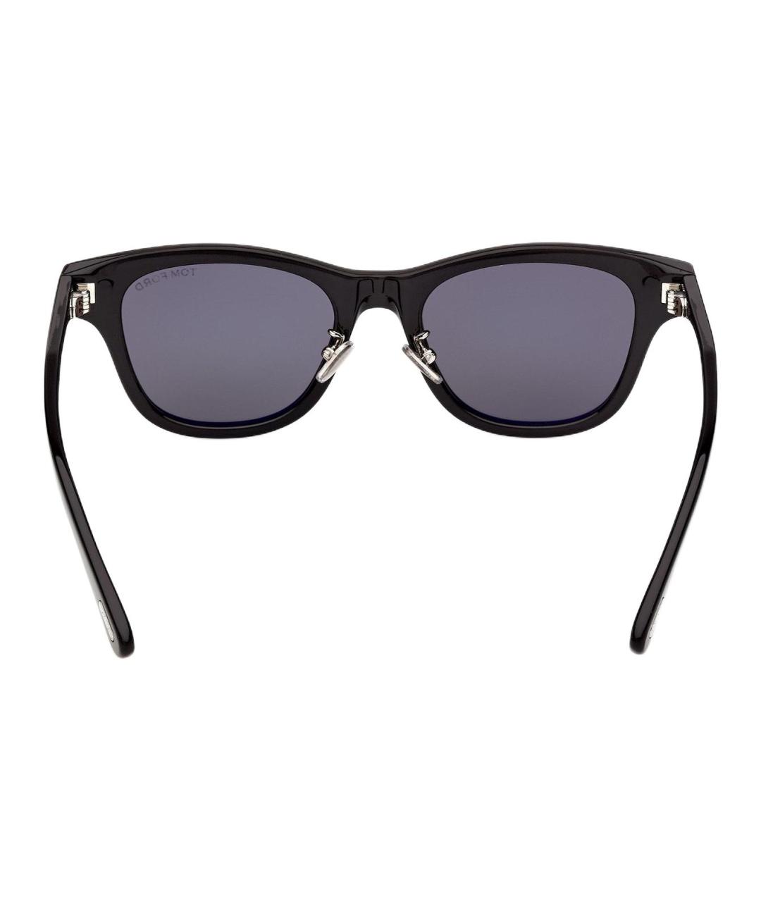 TOM FORD Черные пластиковые солнцезащитные очки, фото 3