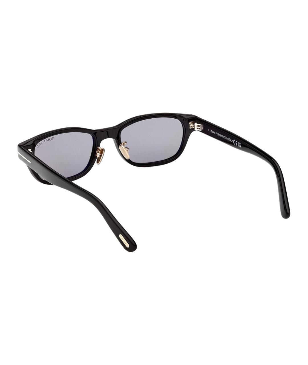 TOM FORD Черные пластиковые солнцезащитные очки, фото 4