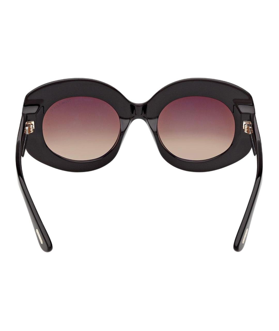 TOM FORD Черные пластиковые солнцезащитные очки, фото 4