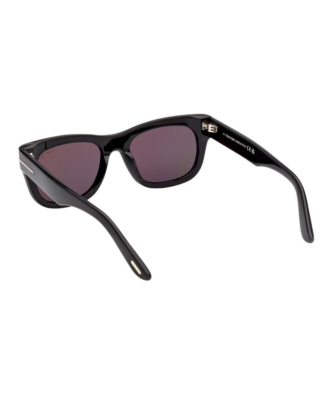 TOM FORD Черные пластиковые солнцезащитные очки, фото 4