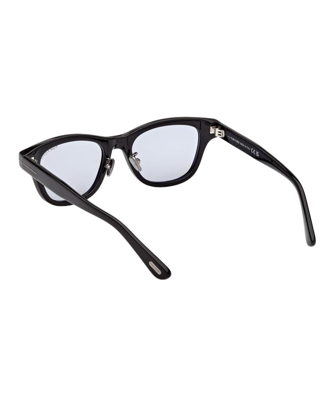 TOM FORD Черные пластиковые солнцезащитные очки, фото 4