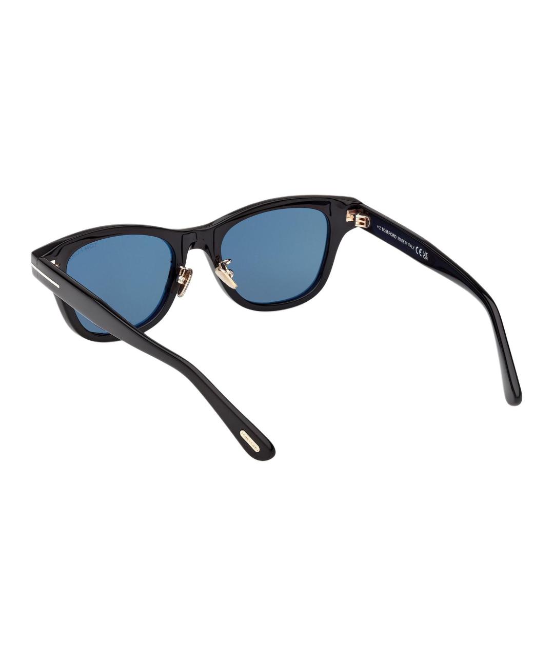 TOM FORD Черные пластиковые солнцезащитные очки, фото 4