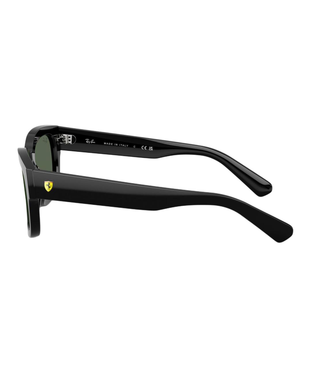 RAY BAN Черные пластиковые солнцезащитные очки, фото 3