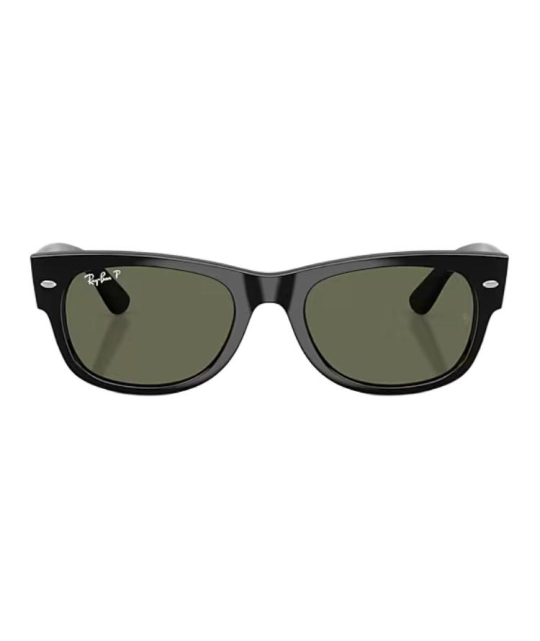 RAY BAN Черные пластиковые солнцезащитные очки, фото 2