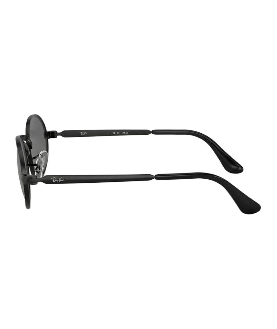 RAY BAN Черные металлические солнцезащитные очки, фото 3