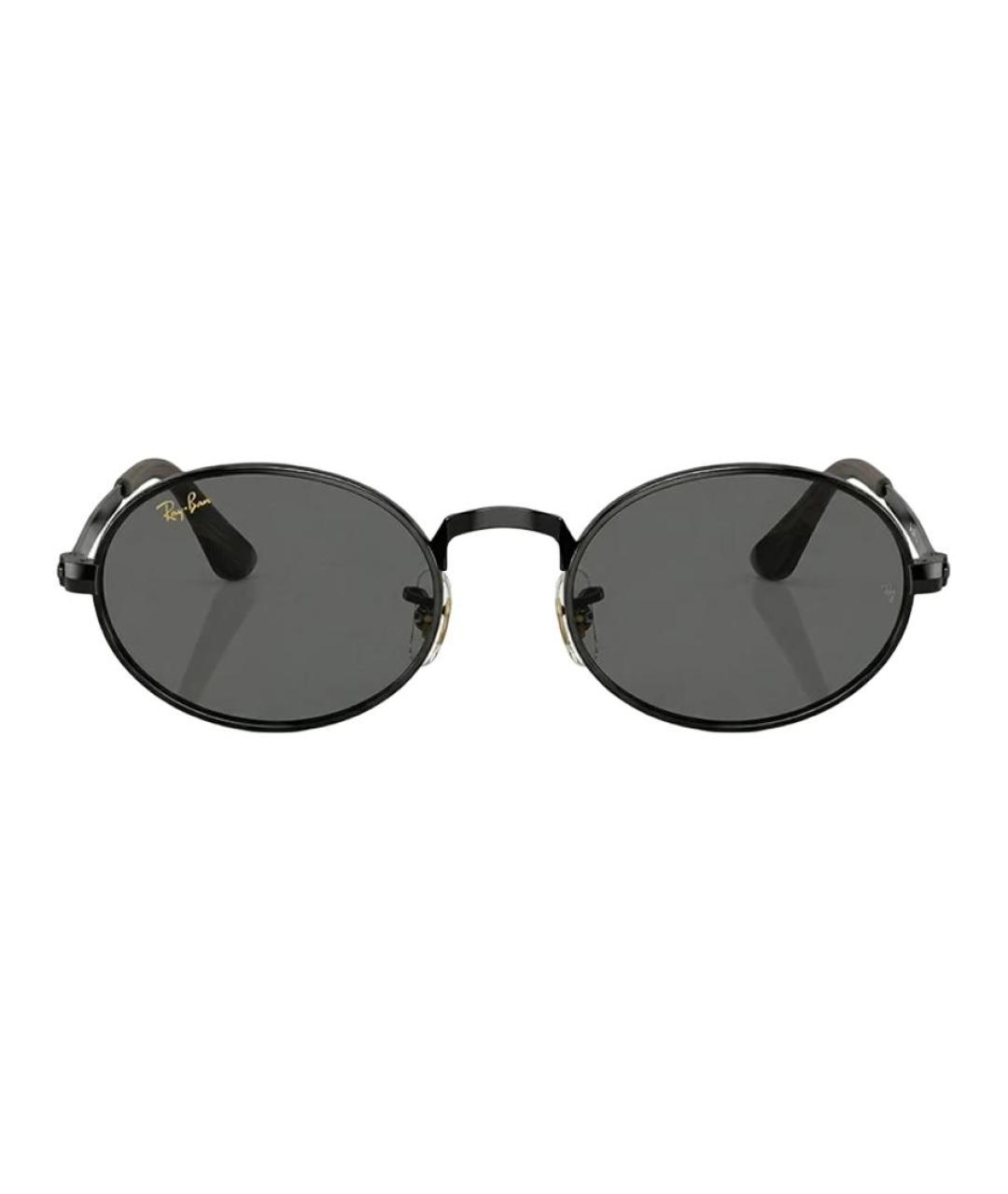 RAY BAN Черные металлические солнцезащитные очки, фото 2