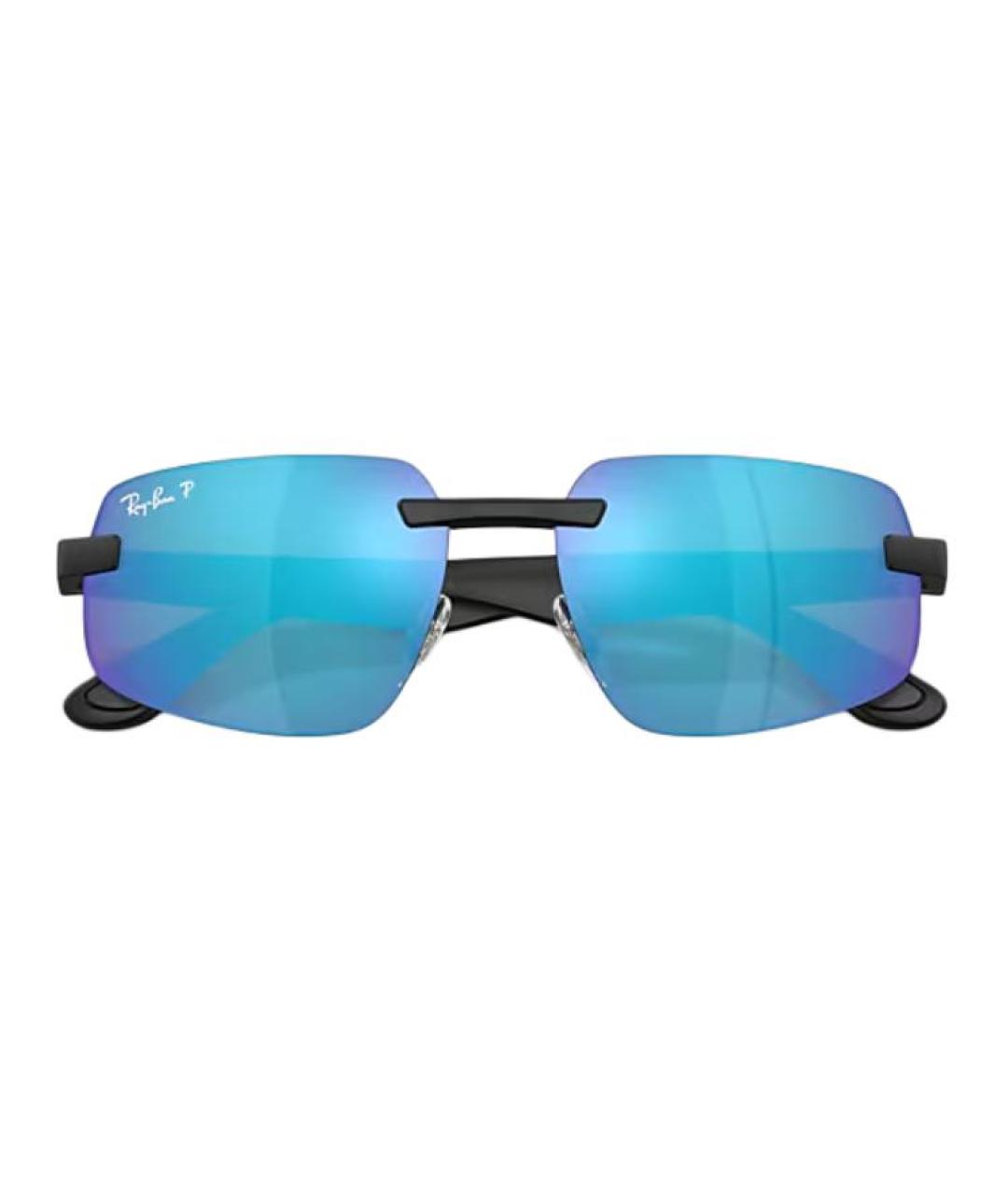 RAY BAN Черные пластиковые солнцезащитные очки, фото 5