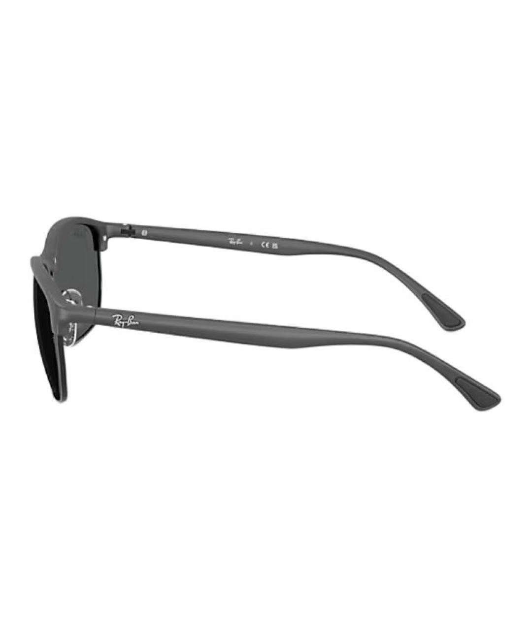 RAY BAN Серые пластиковые солнцезащитные очки, фото 3