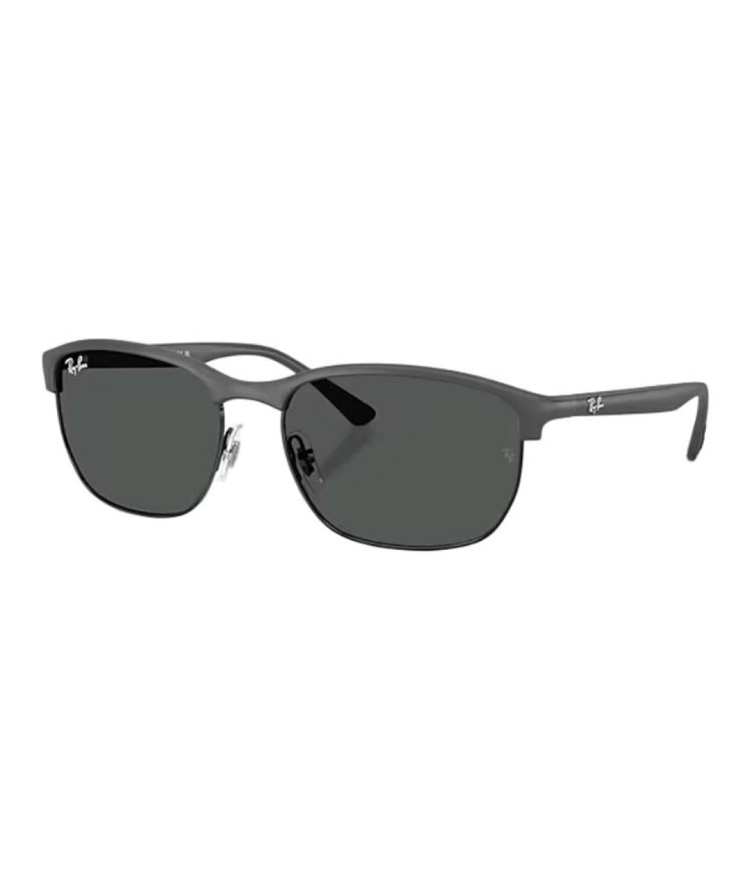 RAY BAN Серые пластиковые солнцезащитные очки, фото 1