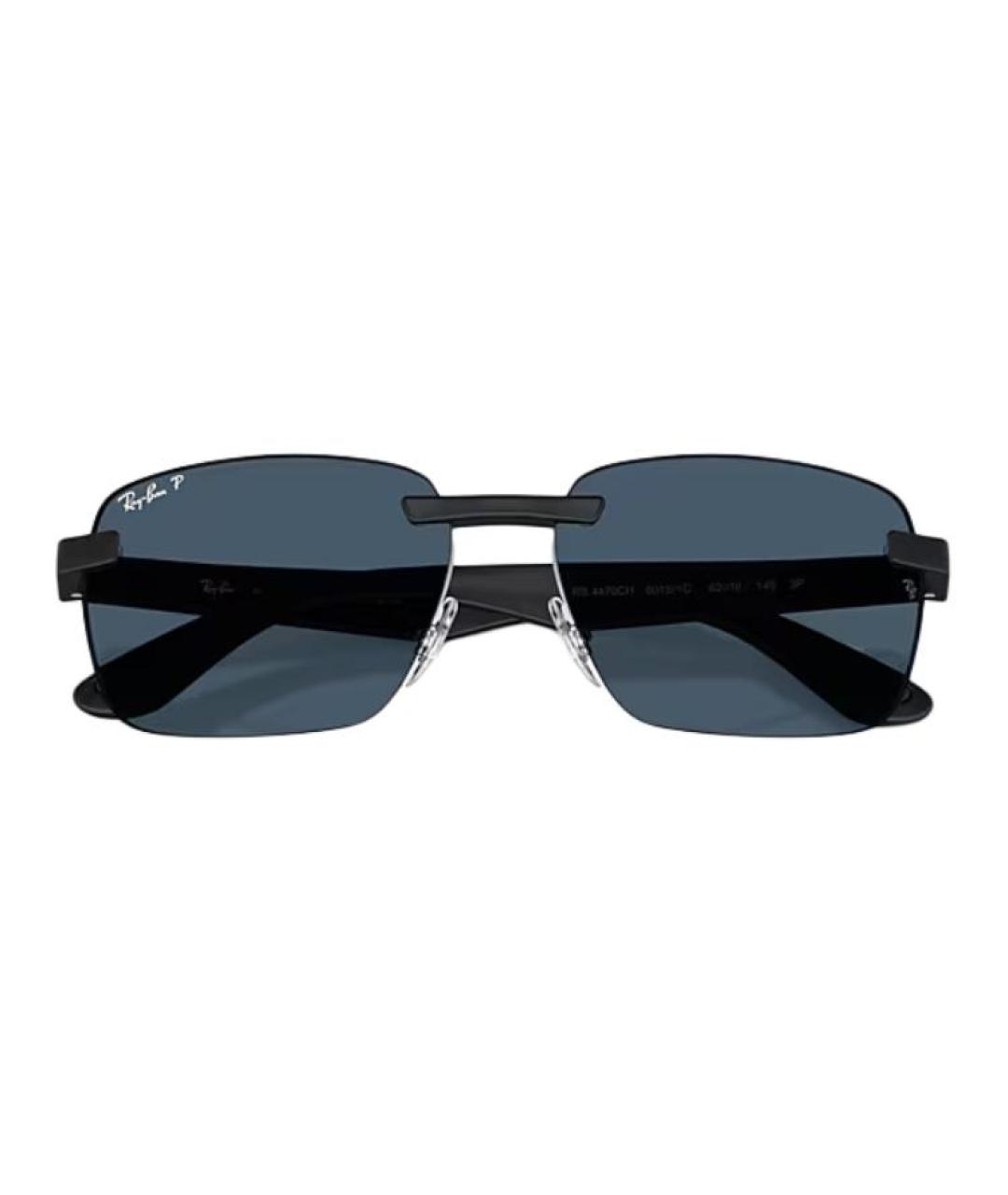 RAY BAN Черные солнцезащитные очки, фото 4