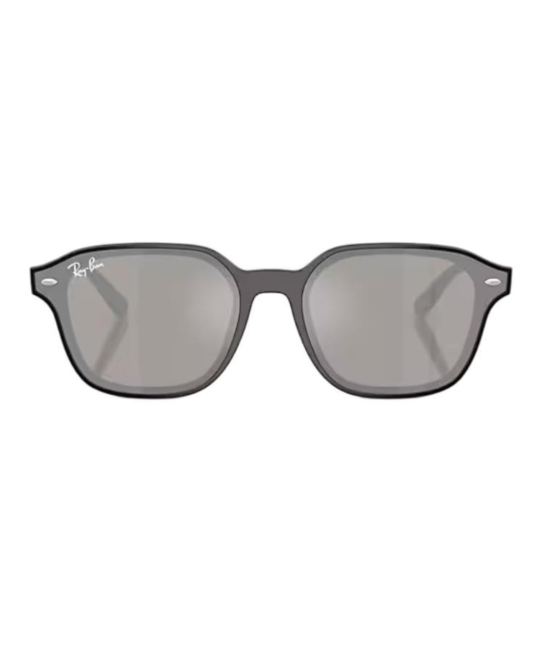 RAY BAN Черные пластиковые солнцезащитные очки, фото 2