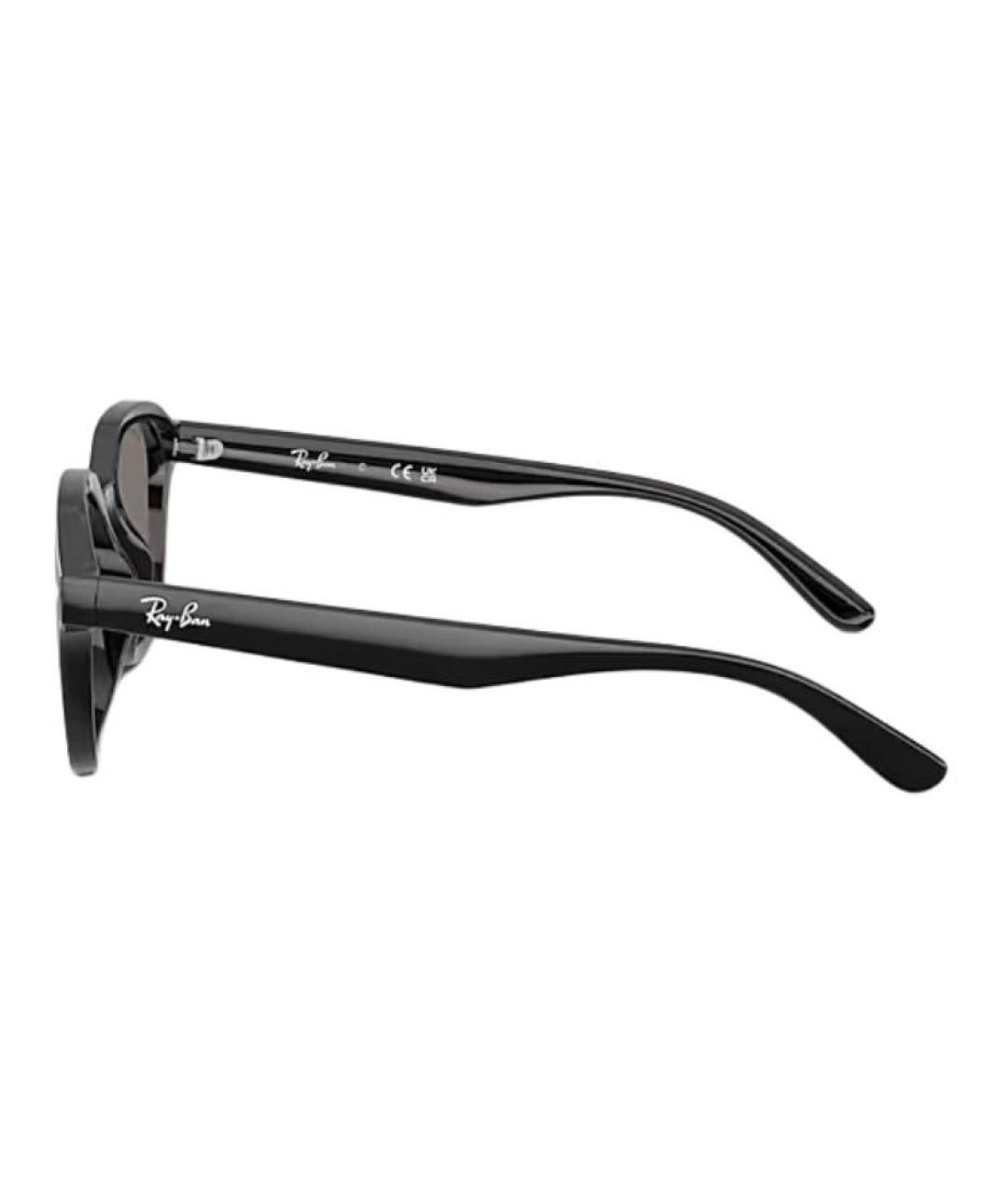 RAY BAN Черные пластиковые солнцезащитные очки, фото 3