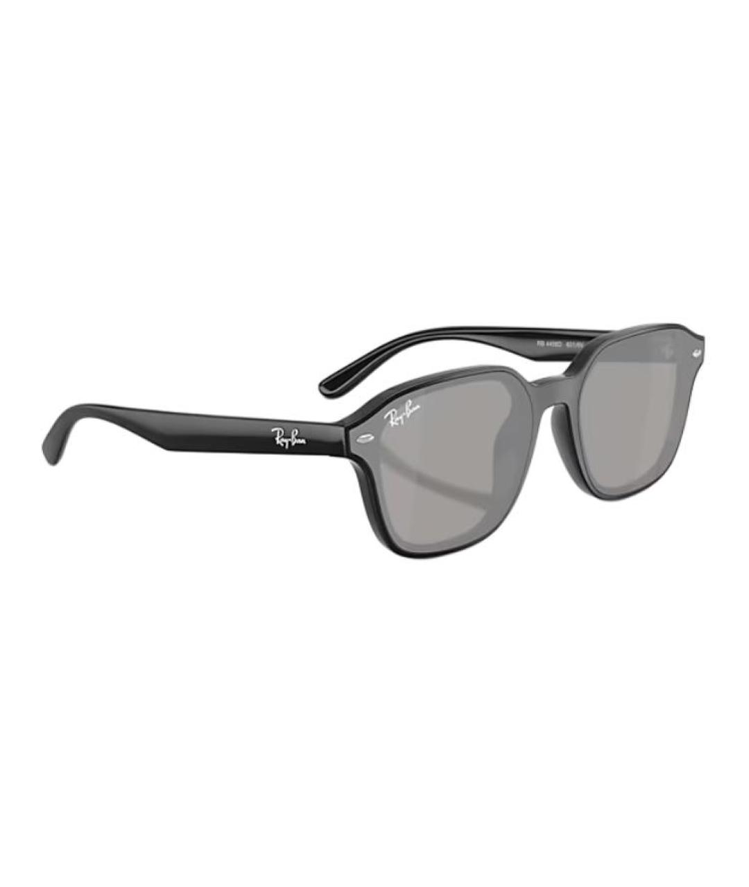 RAY BAN Черные пластиковые солнцезащитные очки, фото 5