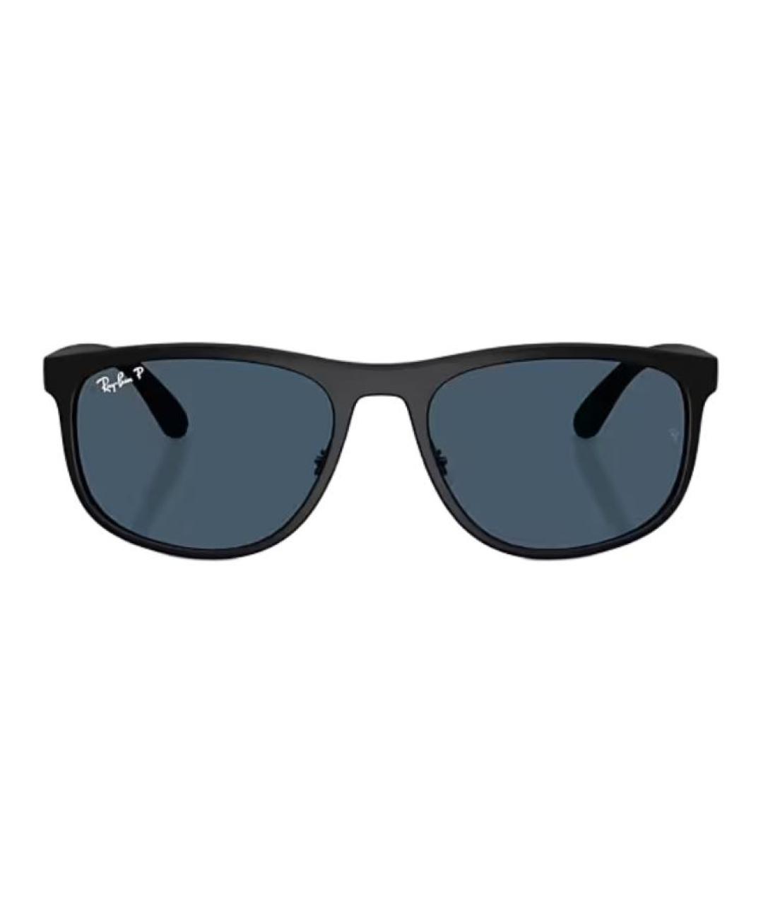 RAY BAN Черные пластиковые солнцезащитные очки, фото 2